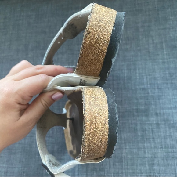 BIRKENSTOCK GIZEH WHITE THONG SANDALS - Picture 8 of 12